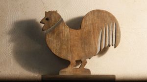 Wooden Rooster Decorative Tabletop Decor