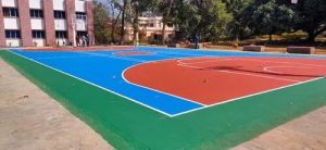 synthetic basketball court