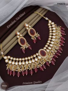Meenakari necklace set
