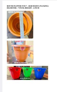 plastic flower pots