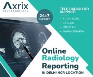 MRI SCAN REPORTING SERVICE 24x7 BY AXRIX TELE