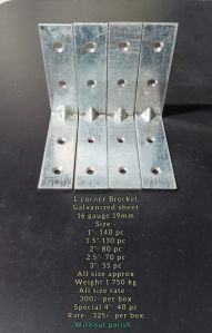 mild steel l corner bracket ms galvanized sheet
