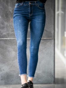 Ladies Denim Lycra Jeans
