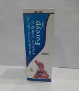 Cyproheptadine Hydrochloride Tricholine Citrate Syrup