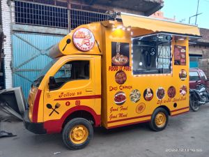 Yellow & Red Food Van