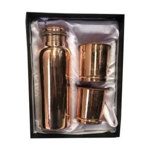 Copper Bottle Glass Gift Set