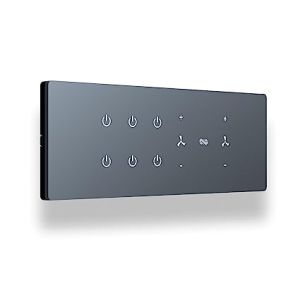 Wifi 6 Touch with Fan Black Dimmer Switch