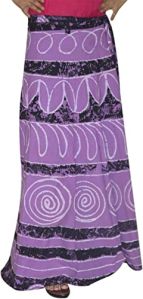 Ladies Tie Dye Purple Skirt