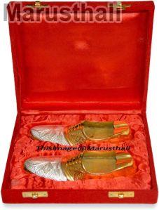 Brass Silver Plated Shoes