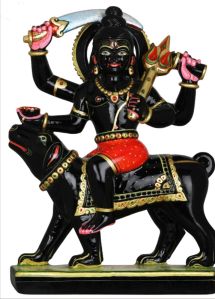 black marble kaal Bhairav statue
