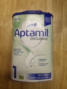 Aptamil Organic 1 First Infant Baby Milk Powder Formula, from Birth 800g