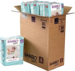 Bambo Nature Premium Baby Diapers - Large Size, 24 Count, for Toddler Baby
