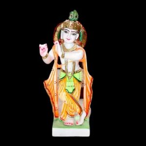 1.5 Feet Marble Krishna Statue