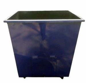 Blue Mild Steel Garbage Container