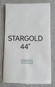 White Stargold Poplin Fabric