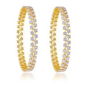 Dual Symphony Diamond Bangles