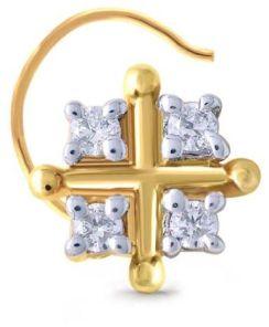 Exquisite Wand Diamond Nose Pin