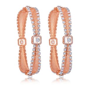 Shikha Scintillating Diamond Bangles