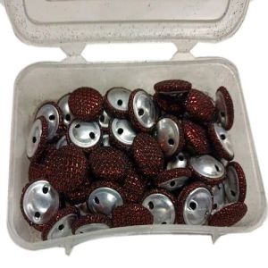 Round Metal Snap Buttons, For Garments, Packaging Type: Box at Rs