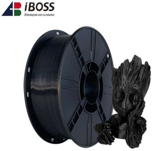 iBOSS PLA Plus (PLA+) 3D Printer Filament 1.75mm,1kg,Fit Most FDM Printer(Black)