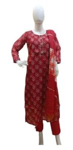 Ladies Floral Printed Kurti Pant Set, Size : M(38), L(40), XL(42), XXL(44),  Color : Sky Blue at Rs 475 / Set in Jaipur