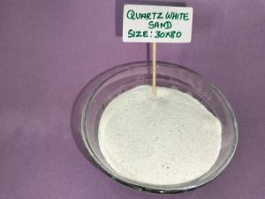 White 30/120 Mesh White Quartz Sand