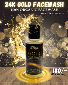 24k Gold Organic Facewash