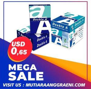 A4 Double A Copy Paper 70gsm, 75gsm, 80gsm