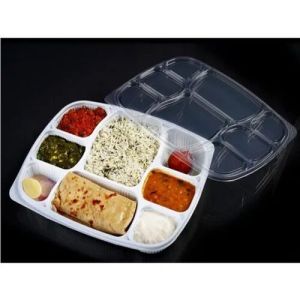 Plastic Disposable Meal Tray