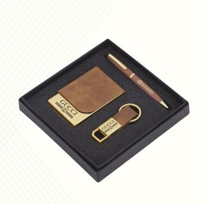 4 In 1 Gift Set Pen Key Chain Diary Card Holder