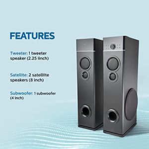Philips Audio SPA9120B/94 Wireless Bluetooth Tower Speaker