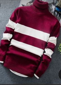 knitted striped sweater