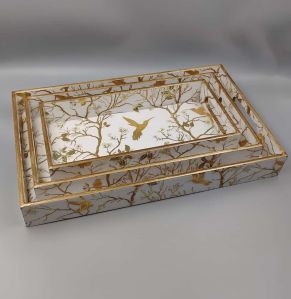 enamel serving tray