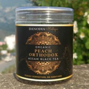 Organic Peach Orthodox Black Assam Tea