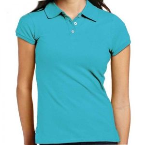 Ladies Half Sleeve Polo Neck T-shirt
