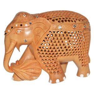 Wooden Undercut Star Elephant
