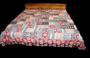 BED COVER HAND BLOCK PRINTED PATCHWORK