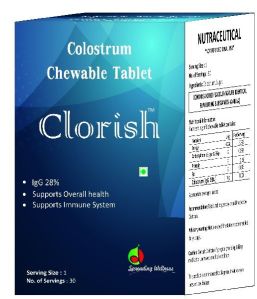 Clorish Colostrum Chewable Tablets