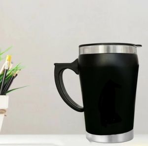 stainless steel coffee mug with black matee Finish Look/ gift