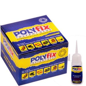 Polyfix Black CA Glue Filler For Filling Crack In Wood, Carton and