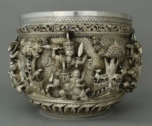 Burmese Silver Bowl