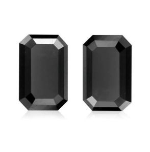 1.00 to 5.00 Ct. Natural Black Emerald Cut Diamond For Ring