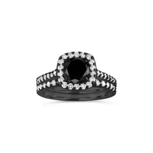 Beautiful 2.00 Carat Cushion Cut Halo Diamond Ring