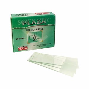 Transparent Glass PLAZA FROSTED MICROSCOPIC SLIDES, Size : 75mm X 25mm (+/-1mm), 75mm X 25mm (+/-1mm)