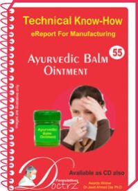 Ayurvedic Balm Ointment Manufacturing
