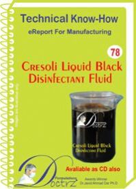 Cresoli Liquid Black Disinfectant Fluid manufacturing