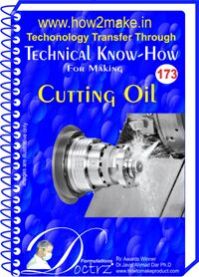 Cutting Oil manufacturing formula ebook to sell