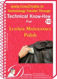 Leather Maintenance Polish manufacturing process eReport