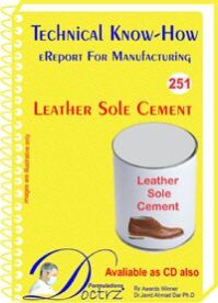 Leather Sole Cement Manufacturing Technology (TNHR251)