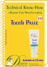 Tooth paste Manufacturing Technology (TNHR193)
